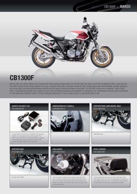 CB600  NAKED - Honda Motorcycles