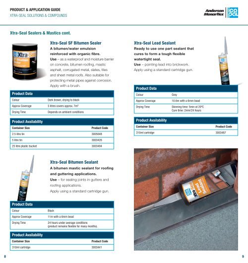 Xtra-Seal Solutions & Compounds - Icopal