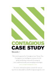 CASE STUDY - Contagious Magazine