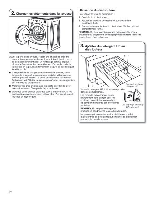 front-loading automatic washer use and care guide ... - Whirlpool