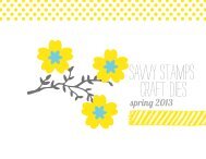 Savvy Stamps spring craft die catalog 2013