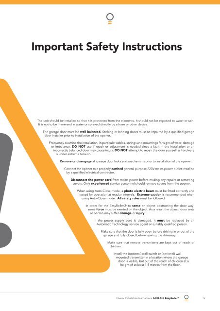 Important Safety Instruct