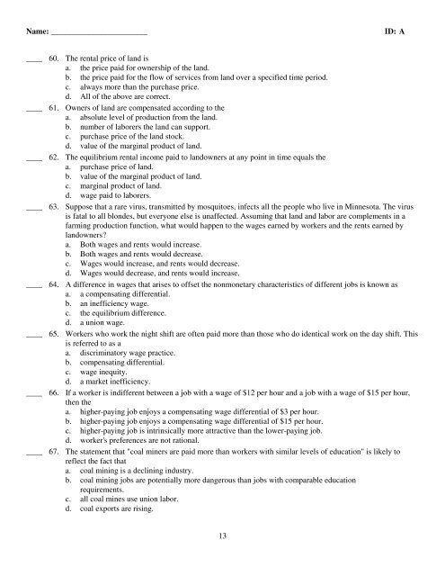 ExamView Pro - Exam 4 Study Guide.tst