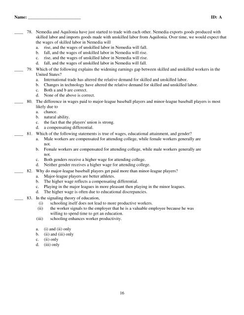 ExamView Pro - Exam 4 Study Guide.tst