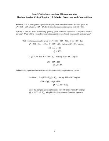 EconS 301 – Intermediate Microeconomics Review Session #10 ...