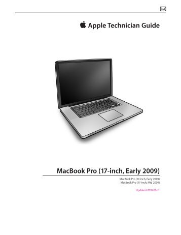 Apple Technician Guide MacBook Pro (17-inch, Early 2009) - tim.id.au