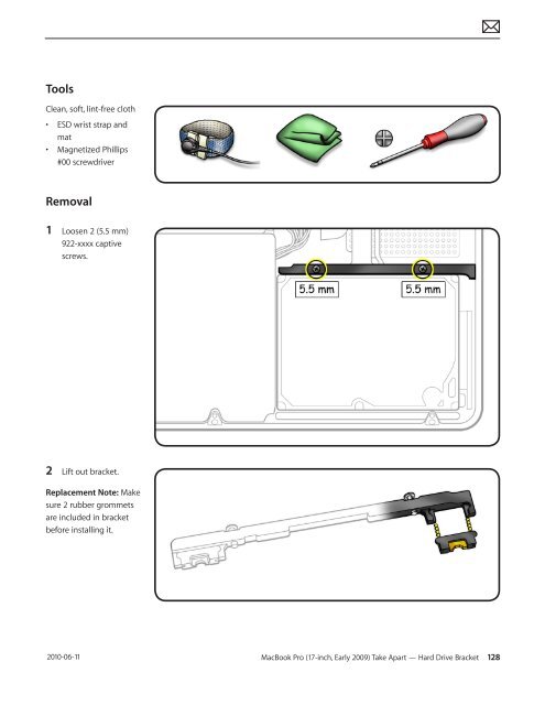 Apple Technician Guide MacBook Pro (17-inch, Early 2009) - tim.id.au