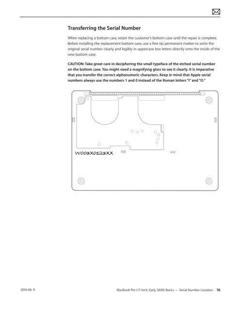 Apple Technician Guide MacBook Pro (17-inch, Early 2009) - tim.id.au