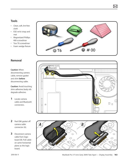 Apple Technician Guide MacBook Pro (17-inch, Early 2009) - tim.id.au