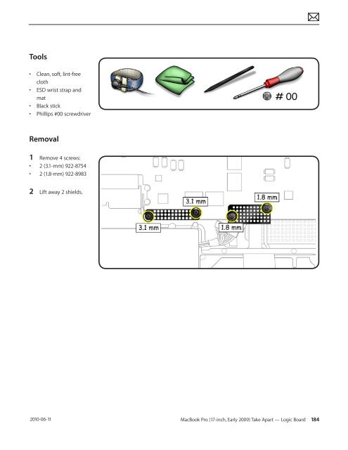 Apple Technician Guide MacBook Pro (17-inch, Early 2009) - tim.id.au