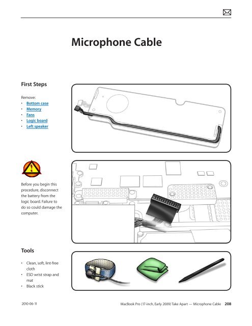 Apple Technician Guide MacBook Pro (17-inch, Early 2009) - tim.id.au