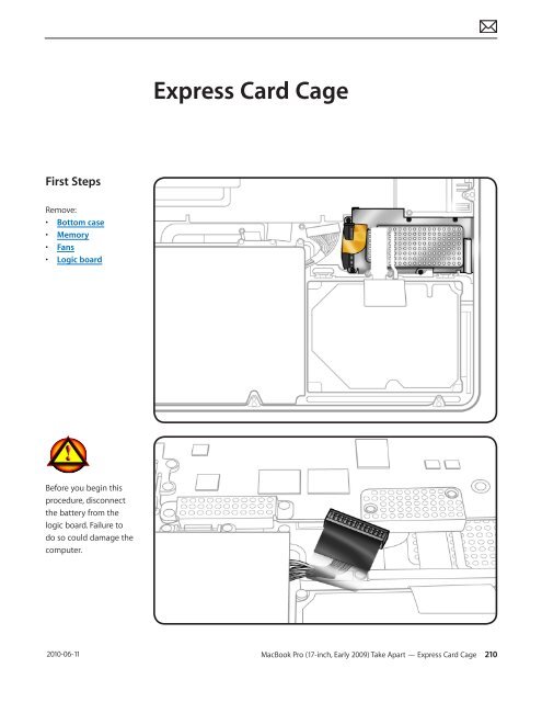 Apple Technician Guide MacBook Pro (17-inch, Early 2009) - tim.id.au