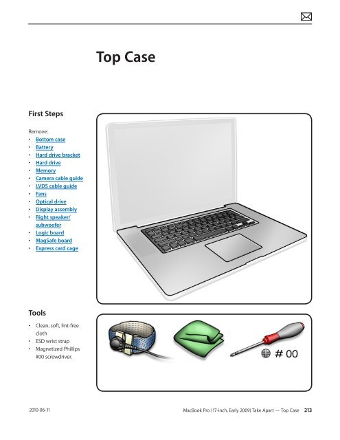 Apple Technician Guide MacBook Pro (17-inch, Early 2009) - tim.id.au