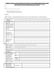 RCMC Application Formats - Engineering Export Promotion Council