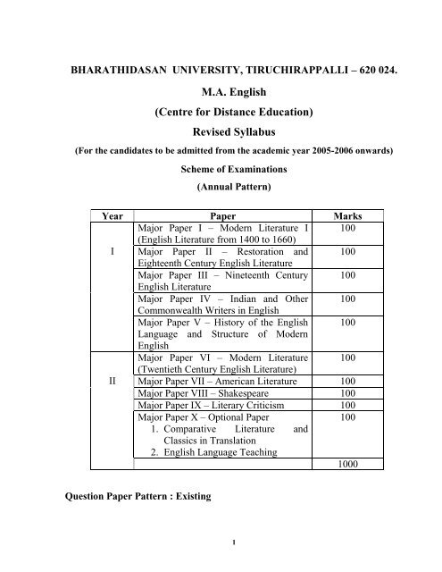 Distance Education Ba English Guide.pdf M.A. English (Centre for Distance Education) Revised Syllabus