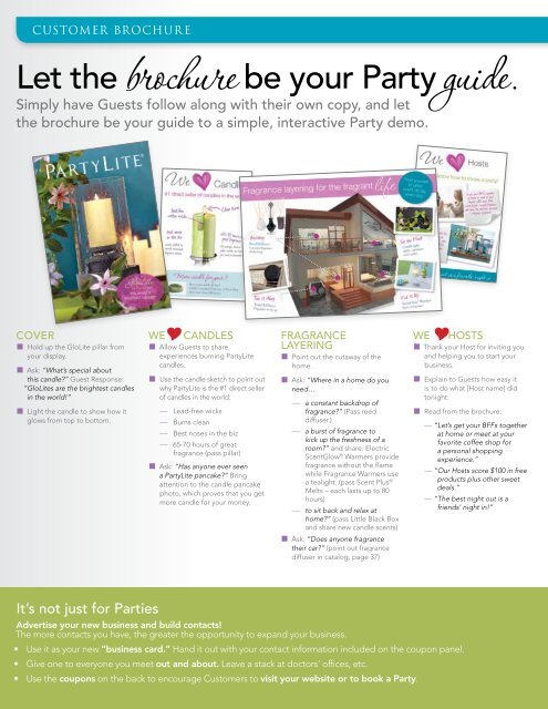 starter kit highlights - PartyLite | New Consultant Learning Center