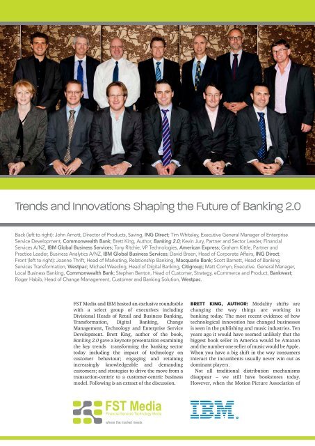 Trends and Innovations Shaping the Future of Banking 2.0 - IBM