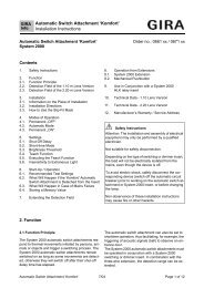 Automatic Switch Attachment 'Komfort' Installation Instructions