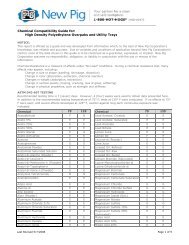 Chemical Compatibility Guide for: High Density ... - New Pig