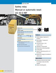 Safety relay Manual or automatic reset UE 43-3 MF