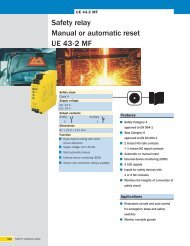 Safety relay Manual or automatic reset UE 43-2 MF