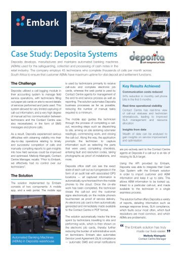 Case Study: Deposita Systems - Embark Mobile