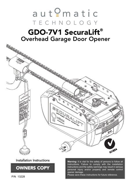 GDO-7V1 SecuraLift - Capital Doorworks