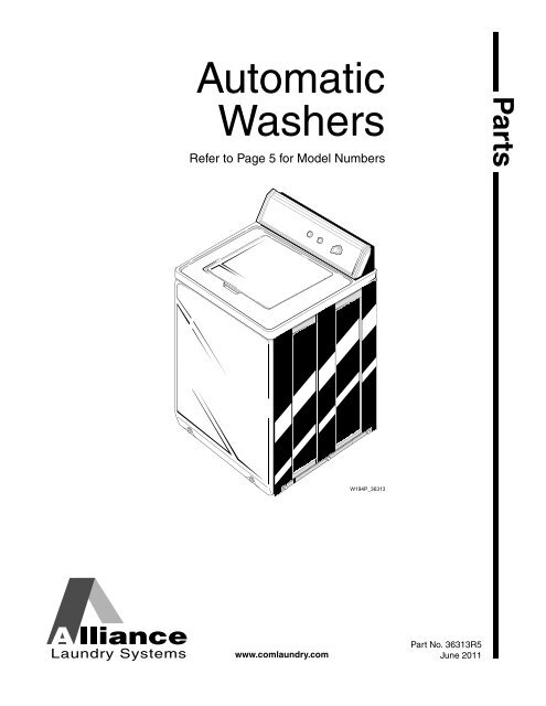 Automatic Washer Parts Manual - PWS Laundry Parts