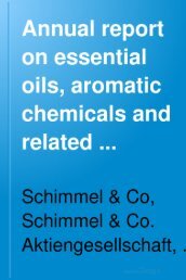 Schimmel & Co. Semi-Annual Report - 1908 Apr