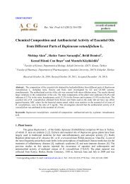 Chemical Composition and Antibacterial Activity of Essential Oils ...