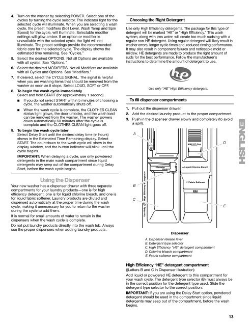 Front-Loading Automatic Washer Lavadora automática ... - Kenmore