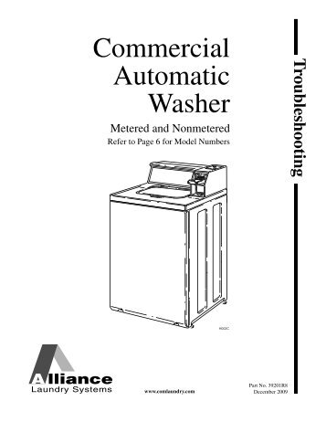 Washer Troubleshooting manual - PWS Laundry Parts