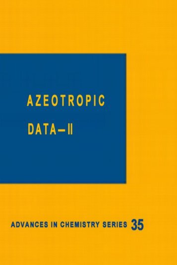 AZEOTROPIC DATA- II