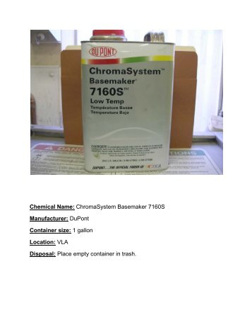 Du Pont Chromasystem Basemaker 7175s