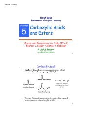Carboxylic Acids and Esters - Angelo State University