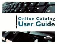 Online Catalog User Guide - Mid-Continent Public Library