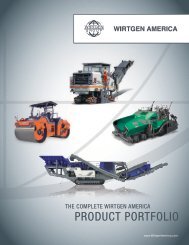 PRODUCT PORTFOLIO - Wirtgen America