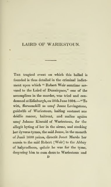 Ancient Scottish ballads, recovered from tradition, and never before ...