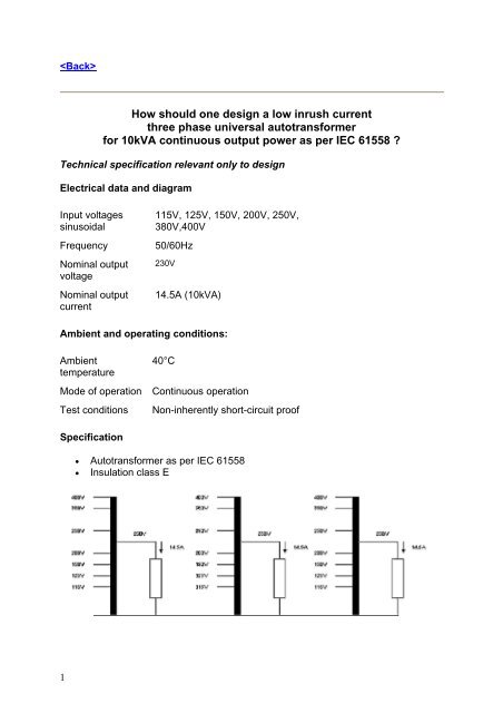 How should one design a low inrush current three phase universal ...