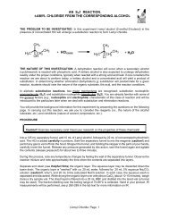 AN SN1 REACTION. t-AMYL CHLORIDE FROM THE ...