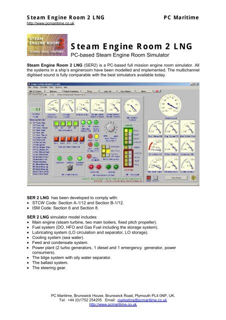 Steam Engine Room 2 Lng Pc Maritime