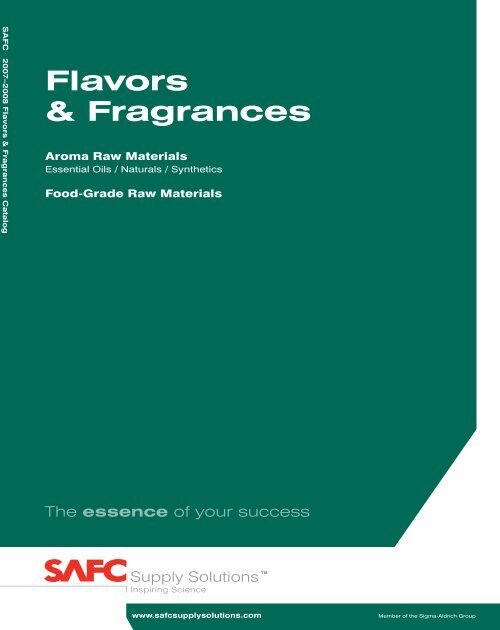 Flavors & Fragrances SAFC® Global