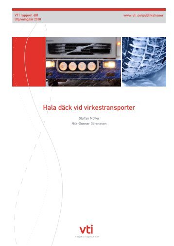 Hala däck vid virkestransporter - VTI