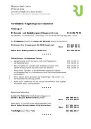 Merkblatt für Meldungen Todesfälle über die Wochenende ab 2007