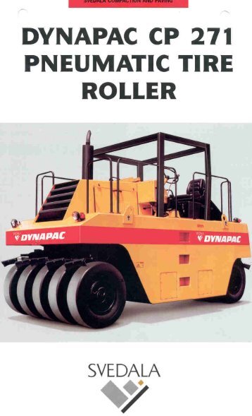 Page 1 DYNAPAC CP 271 PNEUMATIC TIRE ROLLER S\/E Df\'LA ...