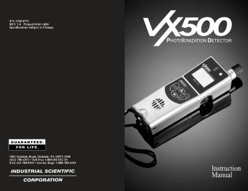 VX500 Broch - Industrial Scientific Corporation