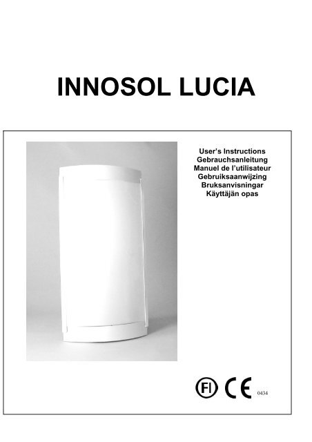 Handleiding Innosol Lucia Mega daglichtlamp - Shopvoor gezondheid