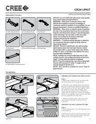 CR24 UPKIT Installation Instructions (pdf) - Cree, Inc.