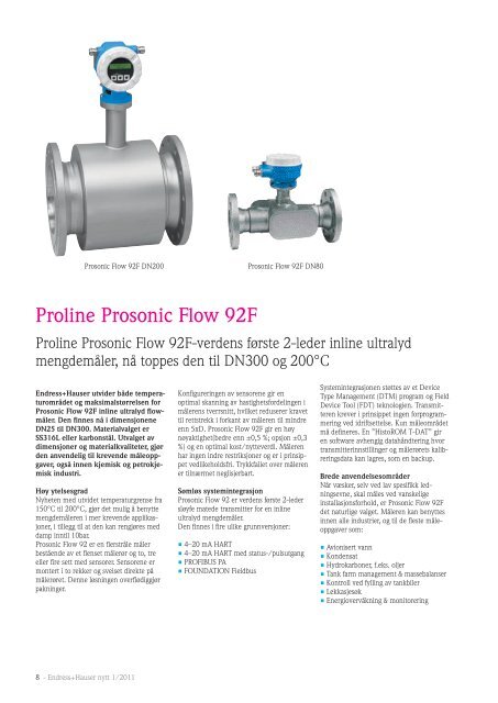 Nummer 1 2011 (PDF 2,46 MB) - Endress+Hauser Norway