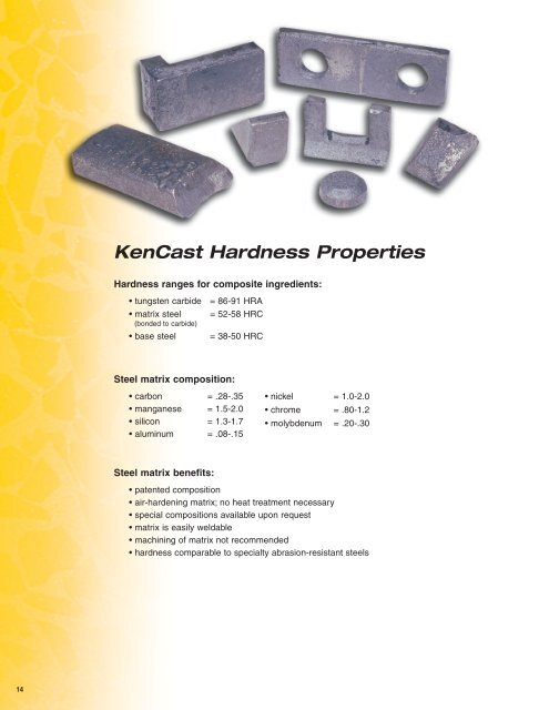 KenCast Catalog (B02-33) - Kennametal